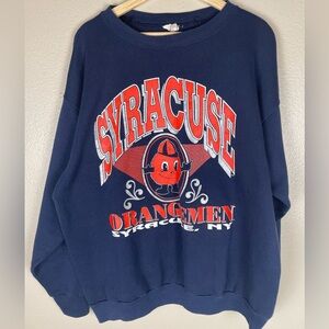 Vintage 90s Syracuse Orangemen Sweatshirt 90s NCAA FOOTBALL XXL